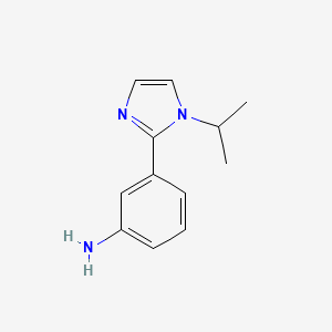 3-(1-Isopropyl-1h-imidazol-2-yl)aniline