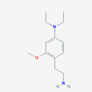 molecular formula C13H22N2O B13538048 4-(2-Aminoethyl)-N,N-diethyl-3-methoxyaniline 