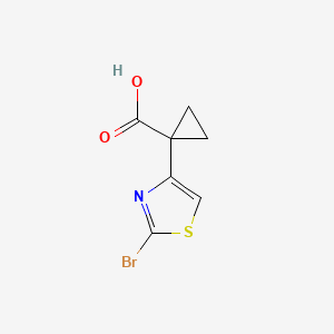 1-(2-Bromothiazol-4-yl)cyclopropane-1-carboxylic acid