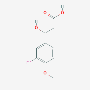 3-(3-Fluoro-4-methoxyphenyl)-3-hydroxypropanoic acid