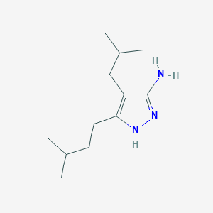 4-Isobutyl-3-isopentyl-1h-pyrazol-5-amine