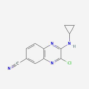 3-Chloro-2-(cyclopropylamino)quinoxaline-6-carbonitrile