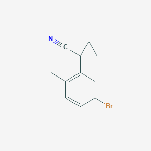 1-(5-Bromo-2-methylphenyl)cyclopropane-1-carbonitrile