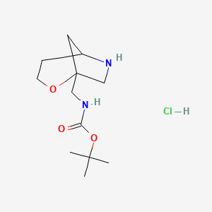 tert-butylN-({2-oxa-6-azabicyclo[3.2.1]octan-1-yl}methyl)carbamatehydrochloride