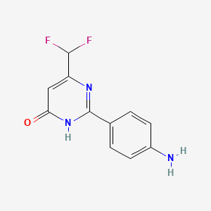 2-(4-Aminophenyl)-6-(difluoromethyl)pyrimidin-4(3h)-one