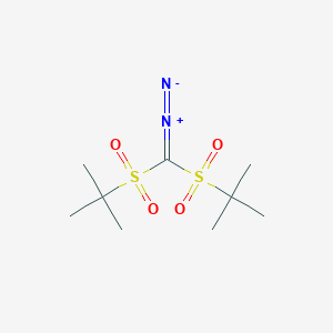 molecular formula C9H18N2O4S2 B135382 Bis(T-butylsulfonyl)diazomethane CAS No. 138529-84-7