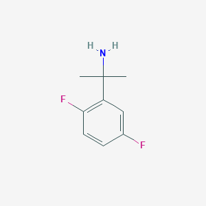 molecular formula C9H11F2N B13538214 2-(2,5-Difluorophenyl)propan-2-amine 