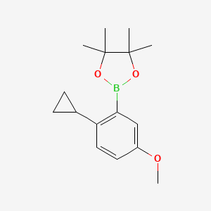 2-(2-Cyclopropyl-5-methoxyphenyl)-4,4,5,5-tetramethyl-1,3,2-dioxaborolane