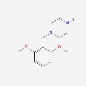 molecular formula C13H20N2O2 B13538281 1-[(2,6-Dimethoxyphenyl)methyl]piperazine 