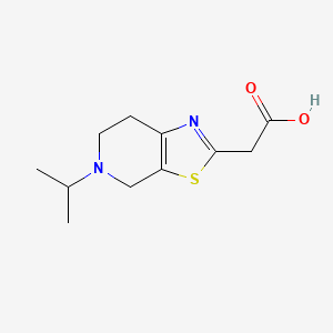 molecular formula C11H16N2O2S B13538299 2-(5-Isopropyl-4,5,6,7-tetrahydrothiazolo[5,4-c]pyridin-2-yl)acetic acid 