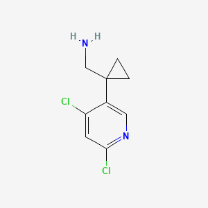 (1-(4,6-Dichloropyridin-3-yl)cyclopropyl)methanamine