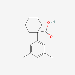 molecular formula C15H20O2 B13538382 1-(3,5-Dimethylphenyl)cyclohexanecarboxylic acid 