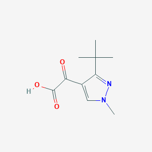 molecular formula C10H14N2O3 B13538387 2-(3-(Tert-butyl)-1-methyl-1h-pyrazol-4-yl)-2-oxoacetic acid 