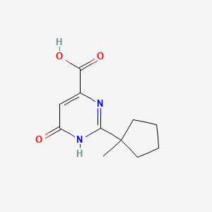 1,6-Dihydro-2-(1-methylcyclopentyl)-6-oxo-4-pyrimidinecarboxylic acid