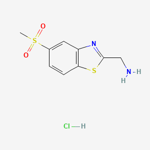 1-(5-Methanesulfonyl-1,3-benzothiazol-2-yl)methanaminehydrochloride