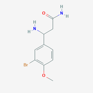 3-Amino-3-(3-bromo-4-methoxyphenyl)propanamide