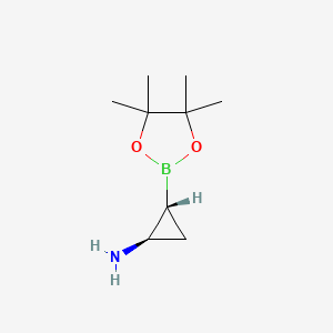 rac-(1R,2R)-2-(tetramethyl-1,3,2-dioxaborolan-2-yl)cyclopropan-1-amine