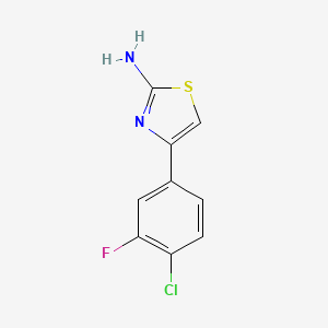 4-(4-Chloro-3-fluorophenyl)-1,3-thiazol-2-amine