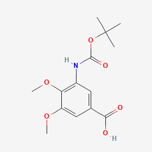 3-((tert-Butoxycarbonyl)amino)-4,5-dimethoxybenzoic acid