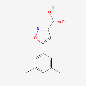 molecular formula C12H11NO3 B13538611 5-(3,5-Dimethylphenyl)isoxazole-3-carboxylic Acid 