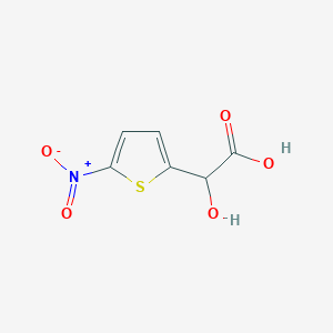 molecular formula C6H5NO5S B13538626 2-Hydroxy-2-(5-nitro-2-thienyl)acetic Acid 