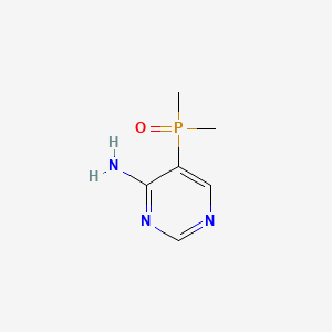 molecular formula C6H10N3OP B13538633 5-(Dimethylphosphoryl)pyrimidin-4-amine 