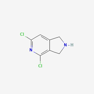 molecular formula C7H6Cl2N2 B13538676 4,6-dichloro-1H,2H,3H-pyrrolo[3,4-c]pyridine 