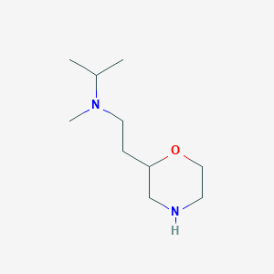 molecular formula C10H22N2O B13538679 n-Methyl-N-(2-(morpholin-2-yl)ethyl)propan-2-amine 