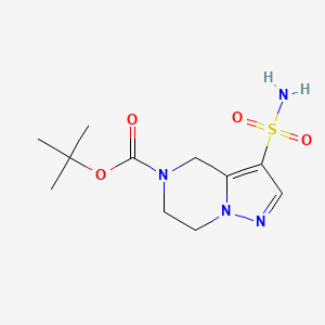 tert-butyl3-sulfamoyl-4H,5H,6H,7H-pyrazolo[1,5-a]pyrazine-5-carboxylate