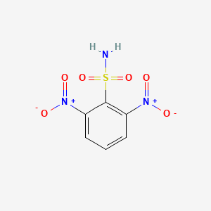 molecular formula C6H5N3O6S B13538711 2,6-Dinitrobenzenesulfonamide 