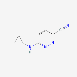 6-(Cyclopropylamino)pyridazine-3-carbonitrile