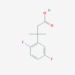 molecular formula C11H12F2O2 B13538730 3-(2,5-Difluorophenyl)-3-methylbutanoic acid 