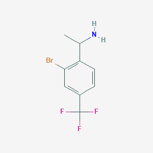 1-[2-Bromo-4-(trifluoromethyl)phenyl]ethanamine