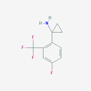 1-(4-Fluoro-2-(trifluoromethyl)phenyl)cyclopropan-1-amine