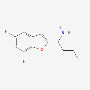 1-(5,7-Difluorobenzofuran-2-yl)butan-1-amine