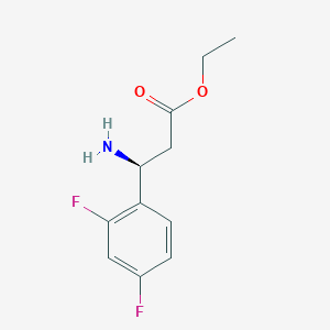 ethyl (3S)-3-amino-3-(2,4-difluorophenyl)propanoate