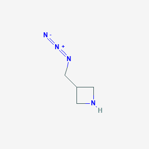 molecular formula C4H8N4 B13538795 3-(Azidomethyl)azetidine 