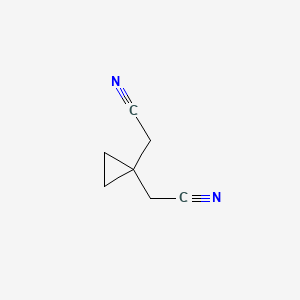 molecular formula C7H8N2 B1353881 2,2'-(Cyclopropane-1,1-diyl)diacetonitrile CAS No. 20778-47-6