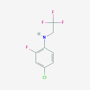 4-chloro-2-fluoro-N-(2,2,2-trifluoroethyl)aniline