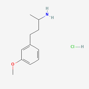 molecular formula C11H18ClNO B13538813 4-(3-Methoxyphenyl)butan-2-aminehydrochloride 