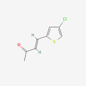 molecular formula C8H7ClOS B13538815 4-(4-Chlorothiophen-2-yl)but-3-en-2-one 