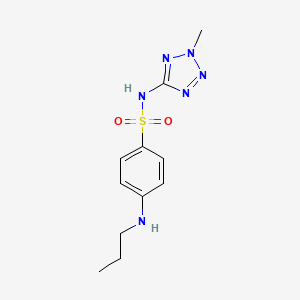 N-(2-methyl-2H-1,2,3,4-tetrazol-5-yl)-4-(propylamino)benzene-1-sulfonamide