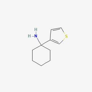 1-(Thiophen-3-yl)cyclohexan-1-amine