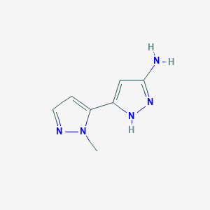 5-(1-methyl-1H-pyrazol-5-yl)-1H-pyrazol-3-amine