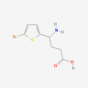 molecular formula C8H10BrNO2S B13538890 4-Amino-4-(5-bromothiophen-2-yl)butanoic acid 