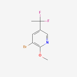 3-Bromo-5-(1,1-difluoroethyl)-2-methoxypyridine