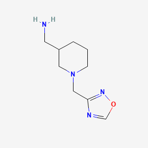 (1-((1,2,4-Oxadiazol-3-yl)methyl)piperidin-3-yl)methanamine