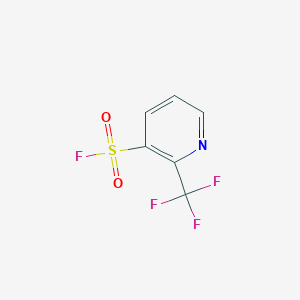 molecular formula C6H3F4NO2S B13538973 2-(Trifluoromethyl)pyridine-3-sulfonyl fluoride 