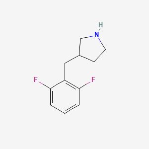 molecular formula C11H13F2N B13538980 3-(2,6-Difluorobenzyl)pyrrolidine 