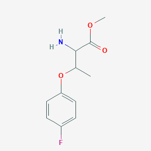 Methyl 2-amino-3-(4-fluorophenoxy)butanoate